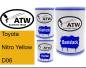 Preview: Toyota, Nitro Yellow, D06: 500ml Lackdose + 500ml Klarlack + 250ml Härter - Set, von ATW Autoteile West.